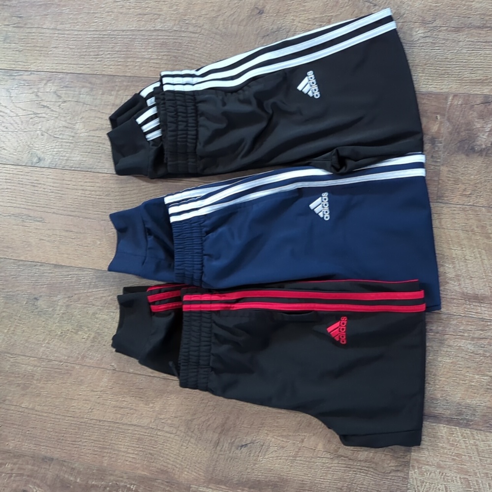 3 pairs of boys Adidas jogger pants size 10/12 (medium)
